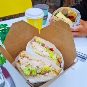 Chicken Club with bacon sandwich